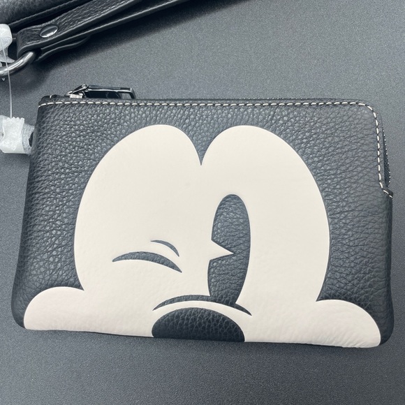 Disney X Coach Corner Zip Trio Wallets With Mickey Mouse Faces - Picture 5 of 15